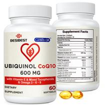 Suplemento Besibest Ubiquinol CoQ10 600mg com Vitamina E e Ômega 3