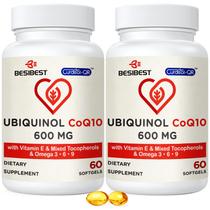 Suplemento Besibest Ubiquinol CoQ10 600mg com Vitamina E e Ômega 3