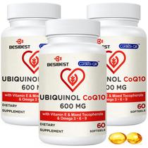 Suplemento Besibest Ubiquinol CoQ10 600mg com Vitamina E e Ômega 3 Suplemento Besibest Ubiquinol CoQ10 600mg com Vitamina E e Ômega 3