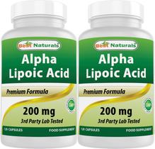 Suplemento Best Naturals Ácido Alfa Lipóico 200 mg 120x2 cápsulas Suplemento Best Naturals Ácido Alfa Lipóico 200 mg 120x2 cápsulas