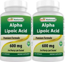 Suplemento Best Naturals Ácido Alfa Lipóico 600 mg 120 cápsulas