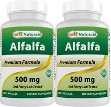 Suplemento Best Naturals Alfalfa Green Super Food 500mg
