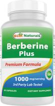 Suplemento Best Naturals Berberine Plus 1000 mg 120 cápsulas