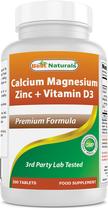 Suplemento Best Naturals Cálcio Magnésio Zinco com Vitamina D3 Suplemento Best Naturals Cálcio Magnésio Zinco com Vitamina D3