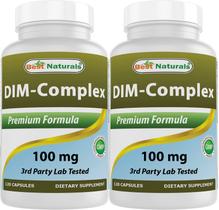 Suplemento Best Naturals DIM Complex 100 mg 120 cápsulas x 2