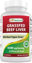 Suplemento Best Naturals Fed Boi Fed Grass Fed 4500mg 250 cápsulas Suplemento Best Naturals Fed Boi Fed Grass Fed 4500mg 250 cápsulas