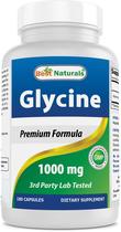 Suplemento Best Naturals Glycine 1000 mg para energia 180 cápsulas Suplemento Best Naturals Glycine 1000 mg para energia 180 cápsulas