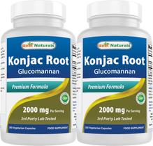 Suplemento Best Naturals Konjac Glucomannan Root 2000 mg