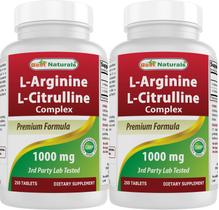 Suplemento Best Naturals L-Arginina L-Citrulina 1000 mg x 500 Suplemento Best Naturals L-Arginina L-Citrulina 1000 mg x 500