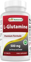 Suplemento Best Naturals L-Glutamina 500 mg 250 comprimidos Suplemento Best Naturals L-Glutamina 500 mg 250 comprimidos