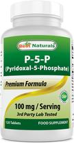 Suplemento Best Naturals P5P Vitamina B6 100mg 120 comprimidos