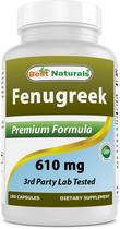 Suplemento Best Naturals Semente de Feno-grego 610mg 180 Cápsulas