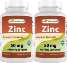 Suplemento Best Naturals Zinc Gluconato 50 mg 240 Tabletas x 2 Suplemento Best Naturals Zinc Gluconato 50 mg 240 Tabletas x 2