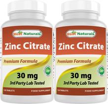 Suplemento Best Naturals Zinco 30mg - Citrato de Zinco - 120 Comprimidos Suplemento Best Naturals Zinco 30mg - Citrato de Zinco - 120 Comprimidos