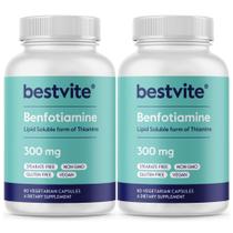 Suplemento BESTVITE Benfotiamina 300 mg 120 cápsulas Suplemento BESTVITE Benfotiamina 300 mg 120 cápsulas