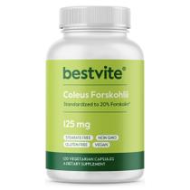 Suplemento BESTVITE Coleus Forskohlii 125 mg com 20% de forskolina