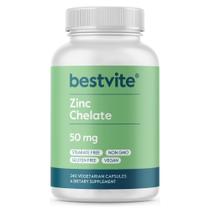 Suplemento BESTVITE Quelato de zinco 50 mg 240 cápsulas Suplemento BESTVITE Quelato de zinco 50 mg 240 cápsulas