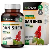 Suplemento BIO KRAUTER Dan Shen - 1200mg - 100% Vegano - 100 Cápsulas