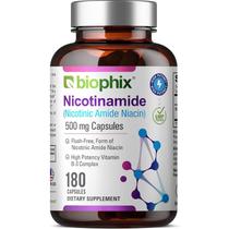 Suplemento Biophix B-3 Nicotinamida 500mg - 180 Cápsulas