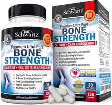 Suplemento BioSchwartz Bone Strength Calcium 120 cápsulas