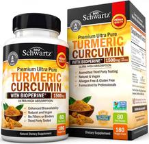 Suplemento BioSchwartz Curcumina de Cúrcuma 1500 mg com BioPerine