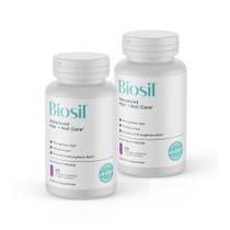 Suplemento Biosil Advanced Hair + Nail Care 60 cápsulas x 2