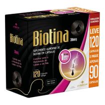 Suplemento Biotina 30mcg Com 120 Cápsulas - La San-Day Suplemento Biotina 30mcg Com 120 Cápsulas - La San-Day