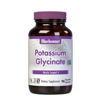 Suplemento BlueBonnet de potássio 99 mg de glicinato de álbion 90 cápsulas Suplemento BlueBonnet de potássio 99 mg de glicinato de álbion 90 cápsulas