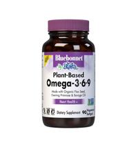 Suplemento Bluebonnet Nutrition à base de plantas Omega 3-6-9 1000mg