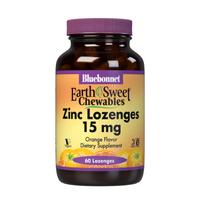 Suplemento Bluebonnet Nutrition Earthsweet Zinc 15 mg com vitamina C 100 mg, pastilhas mastigáveis (60 unidades) Suplemento Bluebonnet Nutrition Earthsweet Zinc 15 mg com vitamina C 100 mg, pastilhas mastigáveis (60 unidades)