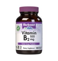 Suplemento Bluebonnet Nutrition Vitamina B2 100 mg 100 cápsulas vegetais Suplemento Bluebonnet Nutrition Vitamina B2 100 mg 100 cápsulas vegetais