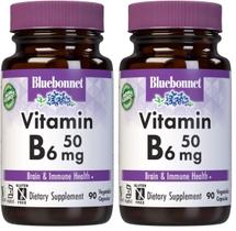 Suplemento BlueBonnet Nutrition Vitamina B6 50mg 90 Cápsulas