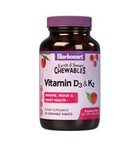 Suplemento Bluebonnet Nutrition Vitamina D3 e K2 60 comprimidos Suplemento Bluebonnet Nutrition Vitamina D3 e K2 60 comprimidos