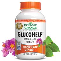 Suplemento Botanic Choice Gluco Help Banaba Leaf 60 cápsulas