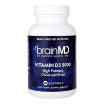 Suplemento BrainMD: Vitamina D3 5000 UI de colecalciferol (100 cápsulas gelatinosas) Suplemento BrainMD: Vitamina D3 5000 UI de colecalciferol (100 cápsulas gelatinosas)