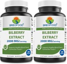 Suplemento Brieofood Extrato de Mirtilo 2000 mg 180 Cápsulas - 2 Unidades Suplemento Brieofood Extrato de Mirtilo 2000 mg 180 Cápsulas - 2 Unidades