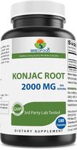 Suplemento Brieofood Raiz de Konjac 2000 mg 180 cápsulas