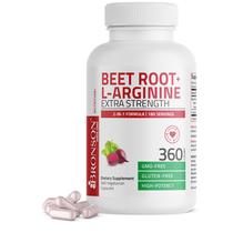 Suplemento Bronson Beet Root + L-Arginina 2000 mg 360 cápsulas