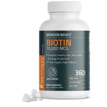 Suplemento Bronson Biotin 10.000mcg para cabelo, pele e unhas