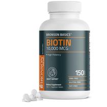 Suplemento Bronson Biotin 10.000mcg para cabelo, pele e unhas