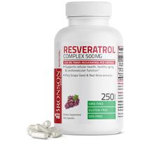 Suplemento Bronson Complejo de Resveratrol 500 - 250 Cápsulas