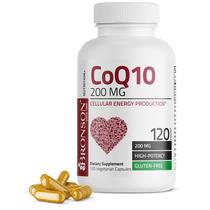 Suplemento Bronson CoQ10 200 mg de alta potência 120 cápsulas Suplemento Bronson CoQ10 200 mg de alta potência 120 cápsulas