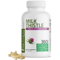 Suplemento Bronson Milk Thistle Silymarin & Dandelion Root 360 Caps
