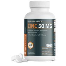 Suplemento Bronson Zinc 50 mg de alta potência 360 comprimidos