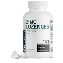 Suplemento Bronson Zinc Lozenges Antioxidant & Immune 180 comprimidos Suplemento Bronson Zinc Lozenges Antioxidant & Immune 180 comprimidos