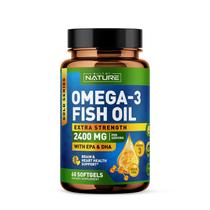 Suplemento Built by Nature - Óleo de Peixe Omega 3 2400mg (60 Cápsulas)