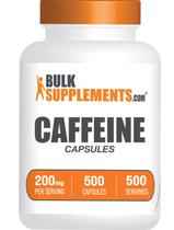 Suplemento BulkSupplements.com Cafeína, 200 mg, cápsulas, 500 unidades Suplemento BulkSupplements.com Cafeína, 200 mg, cápsulas, 500 unidades