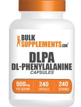Suplemento BulkSupplements.com DL-fenilalanina 500 mg 240 cápsulas