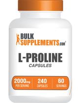 Suplemento BulkSupplements.com L-Prolina 2000 mg 240 cápsulas