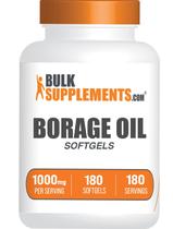 Suplemento BulkSupplements.com Óleo de borragem 1000 mg 180 cápsulas gelatinosas